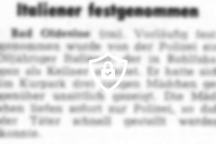 Italiener festgenommen