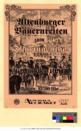 Originaltitel: Altenburger Bauernreiten zum Thüringentag am 6. Oktober 1996