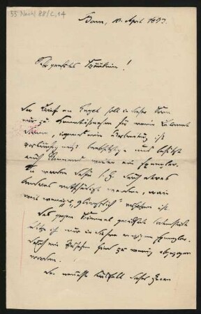Brief an La Mara : 10.04.1892