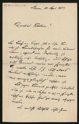 Brief an La Mara : 10.04.1892