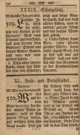 XXXIX. Schulgesang.