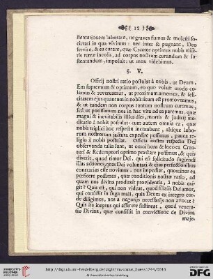 §V. Tempus opportunum respectu cultus Divini exhibetur, respectu proximi & tandem respectu nostri