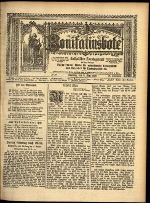 Erste Ausgabe vom Sonntag, den 09. Mai 1909.
