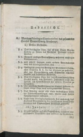 Uebersicht.