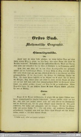 Erstes Buch. Mathematische Geographie