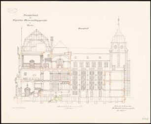 Oberverwaltungsgericht, Berlin-Charlottenburg: Querschnitt 1:100