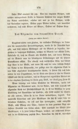 Das Allgemeine vom dynamischen Proceß. (Zusatz zum sechsten Kapitel.)