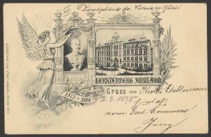 Ansichtskarte „Dienstgebäude der ‚Victoria zu Berlin‘“, Lindenstraße