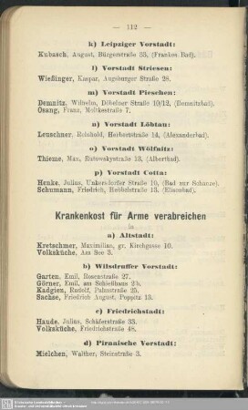Krankenkost für Arme verabreichen
