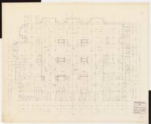 Schloss Posen, Posen Umbau: Aufmass Große Halle EG 1:50