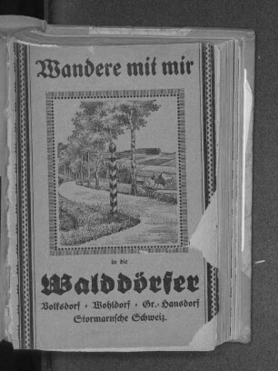 Führer durch die Walddörfer : Volksdorf, Wohldorf, Groß-Hansdorf, Stormarnsche Schweiz