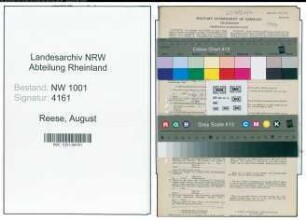 Entnazifizierung August Reese, geb. 26.03.1891 (Arzt)