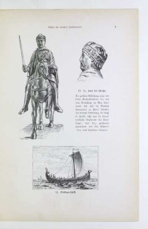 10-11. Karl der Große. 12. Wickingerschiff