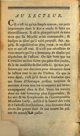 Oeuvres de Molière, 4. L'amour médecin. Le misanthrope. Le medecin malgré lui. Mélicerte. Le Sicilien ou l'amour peintre. Le Tartuffe. - [1768]. - 391 S. : 6 Ill.