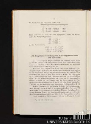 § 10. Graphische Ermittlung von Näherungskoordinaten des Standortes.