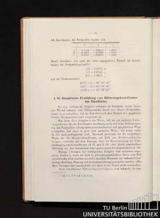 § 10. Graphische Ermittlung von Näherungskoordinaten des Standortes.