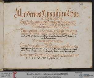 Melchior von Osse, Testament