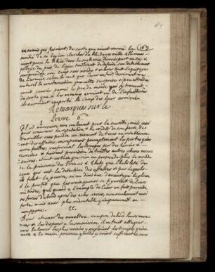 Remarques sur le Livre 6e