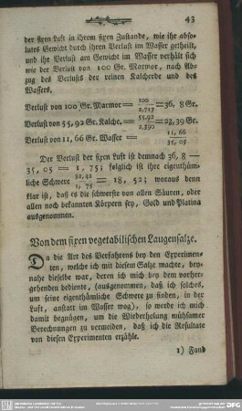 Von dem fixen vegetabilischen Laugensalze