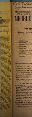 Meublé et non meublé : vaudeville en un acte