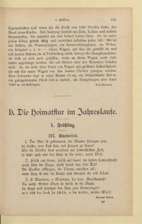 D. Die Heimatflur im Jahreslauf