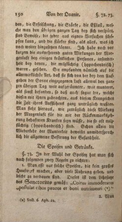 Die Speisen und Getränke.