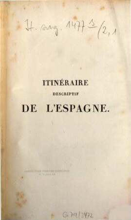 Itinéraire descriptif de l'Espagne, 2,1