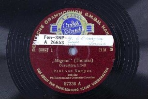 "Mignon" : Ouvertüre, I. Teil