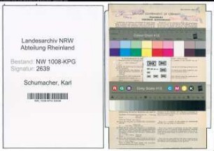 Entnazifizierung Karl Schumacher , geb. 09.07.1910 (Landwirt)