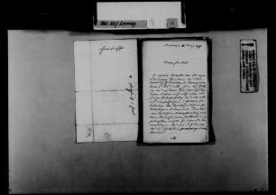 Schreiben von Rudolf von Freydorf, Karlsruhe, an August Lamey: Stellungnahme zur einem Artikel im Mannheimer Journal.