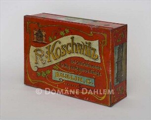 Dose für Waren von "R. Koschwitz - Hof-Schlächtermeister"