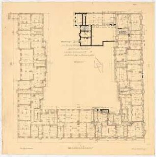 Siedlung Haeselerstraße, Berlin-Charlottenburg: Block 15, Haeselerstraße 7d-17c: Grundriss KG 1:100