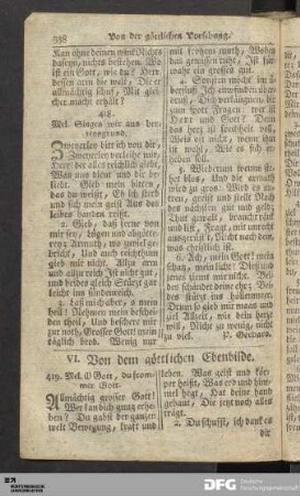 VI [IV]. Von dem göttlichen Ebenbilde.