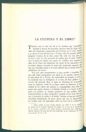La cultura y el libro