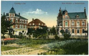 Coswig. Postamt an der Sachsenstraße