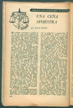 Una cena siniestra : Procesos que apasionaron al mundo