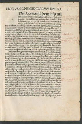Modus Conficiendarum Episto.