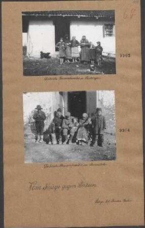Serbische Bauernfamilie in Sartornja