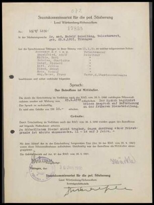 Schelling, Rudolf, Dr. med.