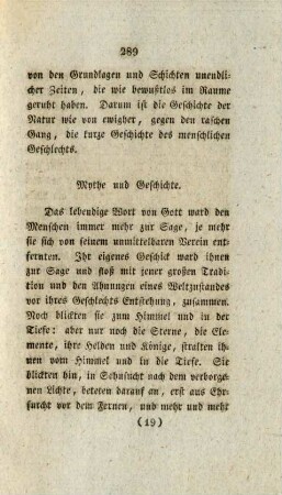 Mythe und Geschichte