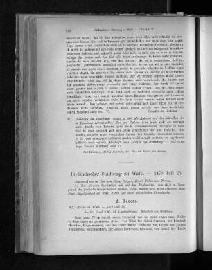Livländischer Städtetag zu Walk. - 1479 Juli 25.