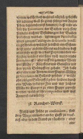 38. Raucher-Werck.
