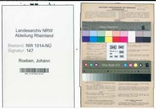 Entnazifizierung Johann Roeben , geb. 02.03.1896 (Schleifer)