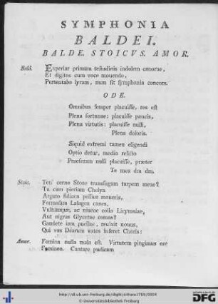 Symphonia Baldei.
