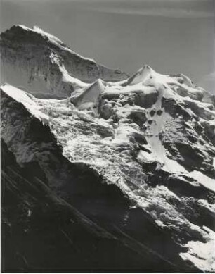 Blick auf den Guggi-Gletscher im Jungfrau Massiv