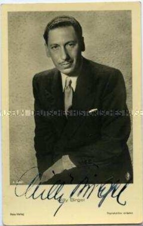 Willy Birgel, mit Autograph