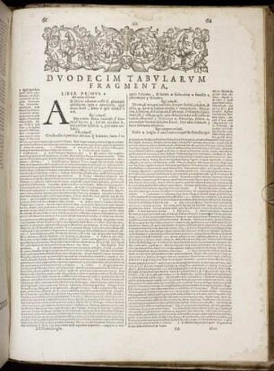 Duodecim Tabularum Fragmenta.