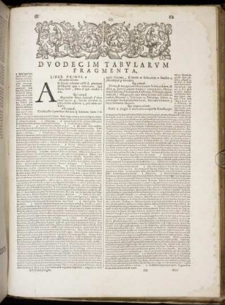 Duodecim Tabularum Fragmenta.