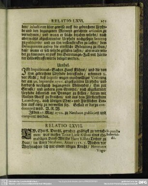 Relatio LXVII