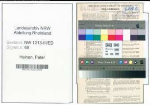 Entnazifizierung Peter Heinen , geb. 05.02.1889 (Lehrer)